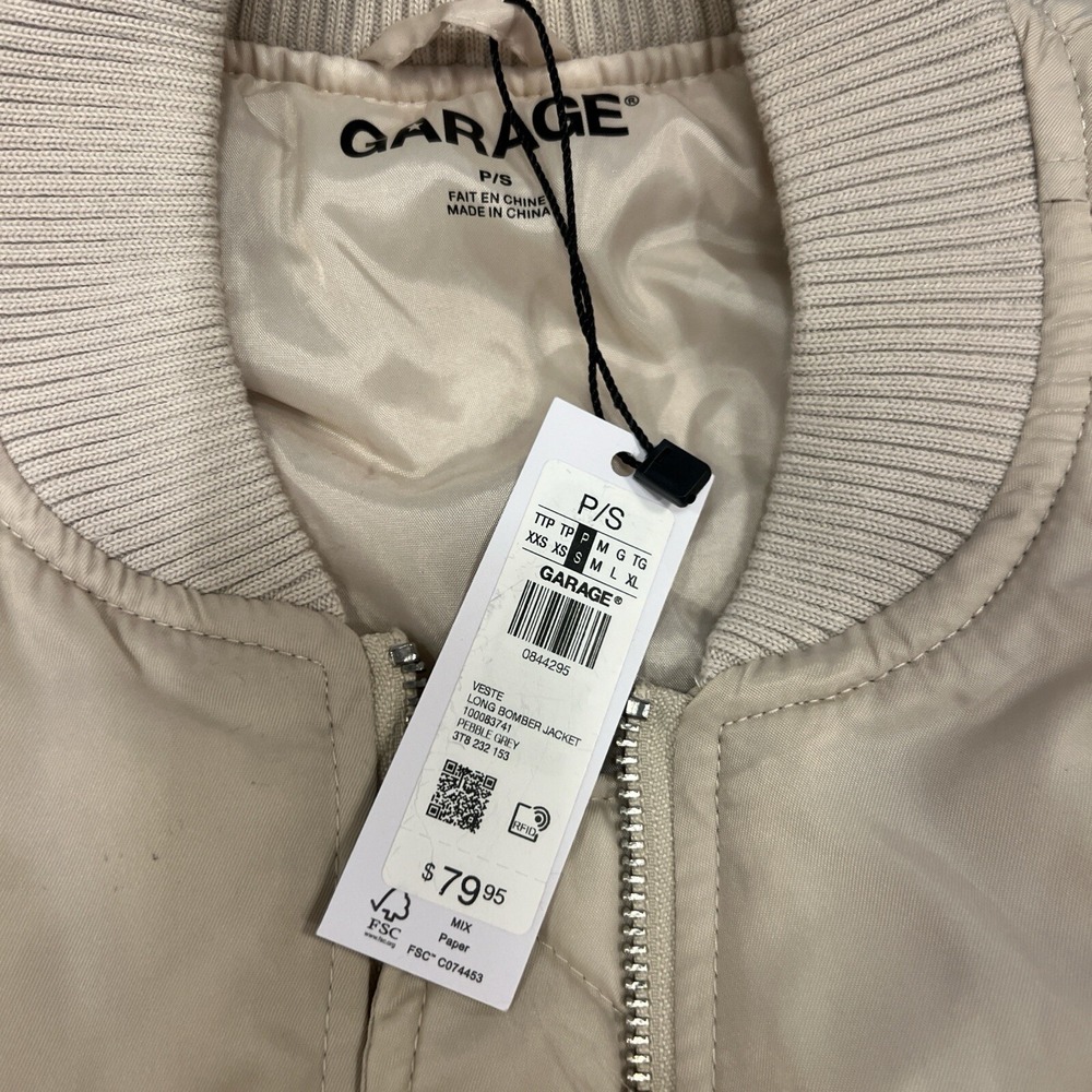 Garage Bomber Jacket NWT Womens P/S Y2K